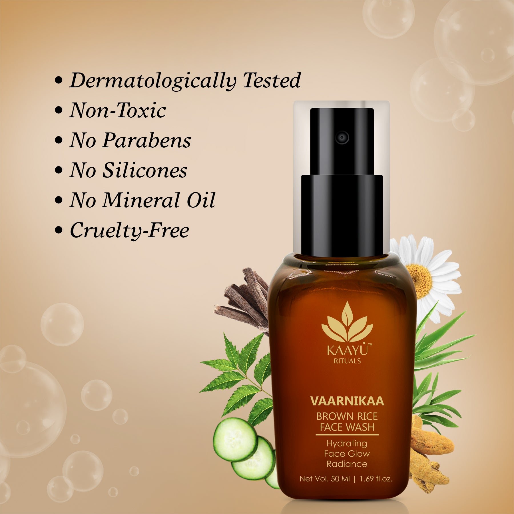 Brown Rice Hydrating Face Wash - 50ml