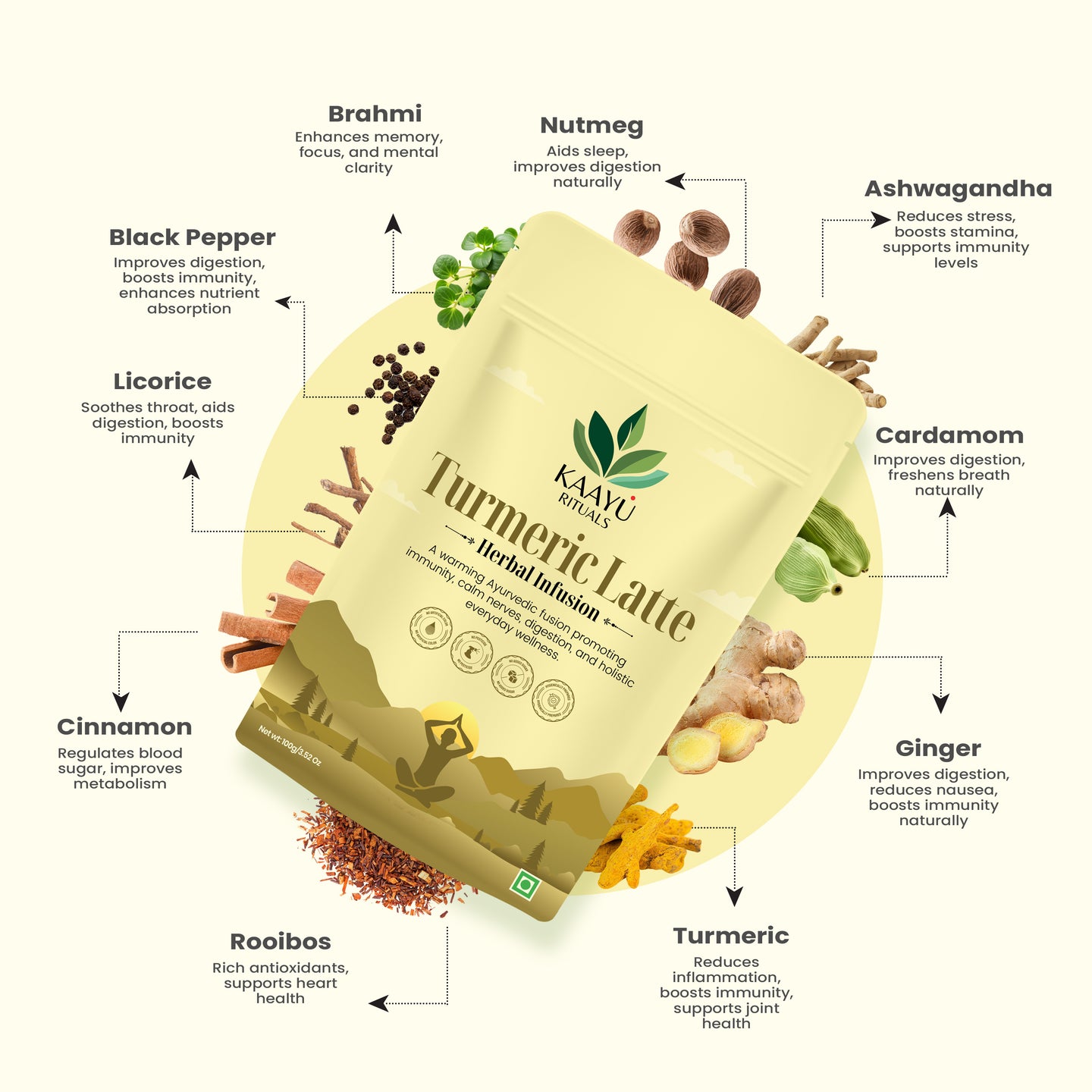 Turmeric Latte - Ayurvedic Golden Milk Wellness Ritual