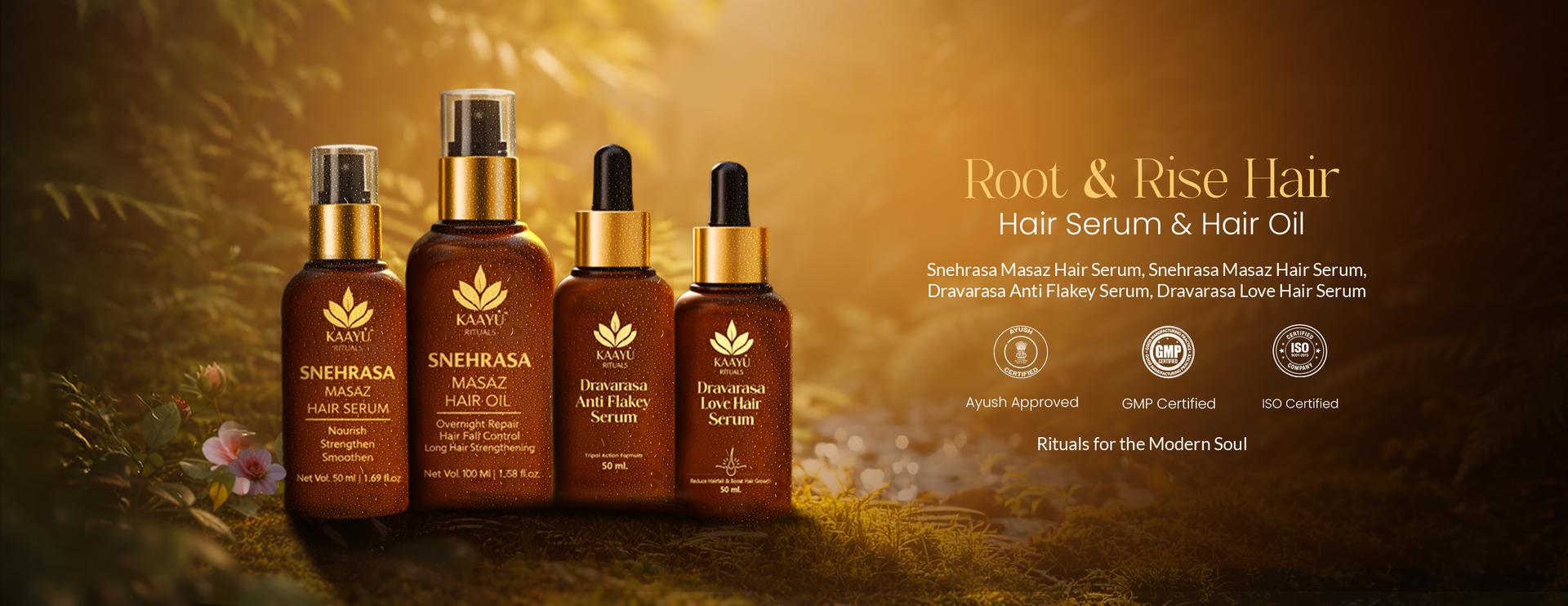 Root & Rise Hair (Dravarasa & Snehrasa) banner